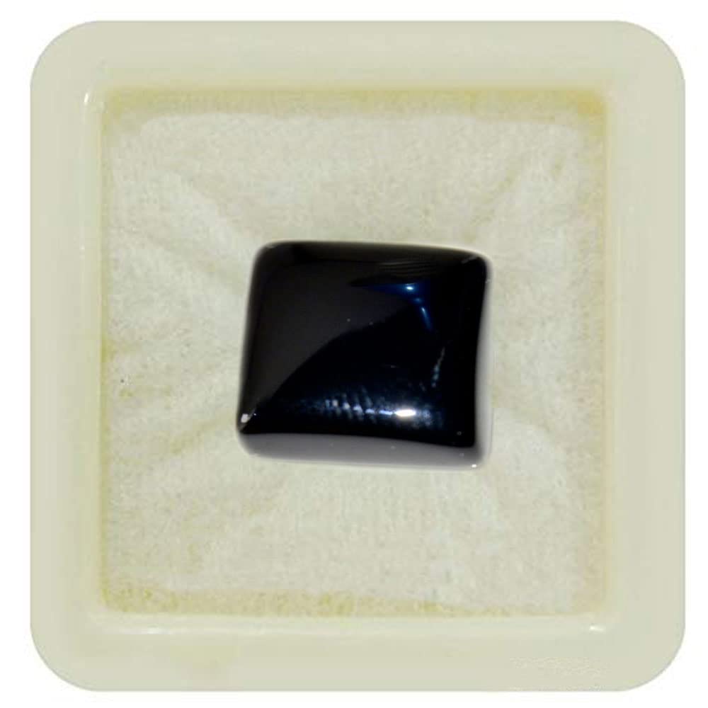 CustomizedGifts Certified Natural Black Onyx Loose Gemstone Haqiq 2.25 To 10.25 Ratti In Leo Zodiac Astronomy and Astrology Sign Jupiter Raviwar (sun) For Jewelry Making Stone