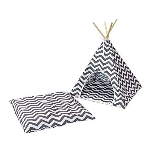 JISADER Tipi para Mascotas, Tienda de campaña para Gatos, Cama para Perros pequeños, Perrera, Refugio, Nido cálido, Cama para Dormir