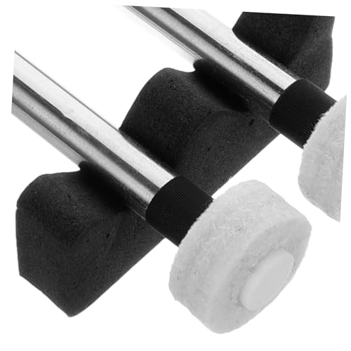 2 pares de baquetas etéreas negras para percusión miniatura 3