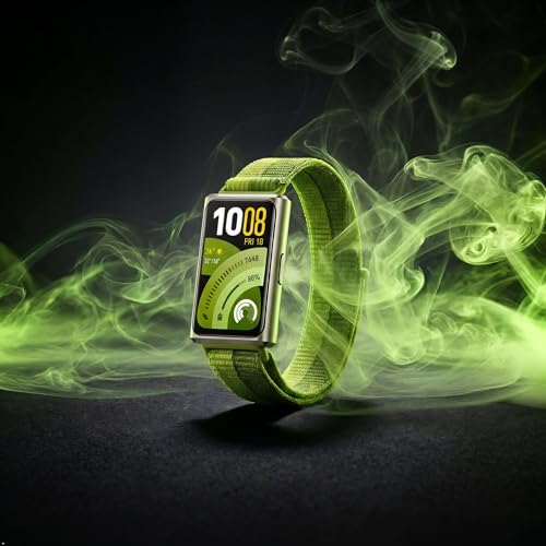 Image of Huawei Band 11 Pro Smartwatch with GPS, Aluminium Alloy Case, Large 1.62 inch Display, Heart Rate and SPO₂, New Sleep Monitoring, Emotional Wellness, Android & iOS (Green)
