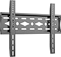 TETVIK Fixed TV Wall Mount for Most 26-63 inch TV Monitor fit Flat Curved Screen Ultra Slim Profile Television Mount Wall Bracket Max VESA 400x400mm Hold Up to110 lbs Wall Mount TV Bracket