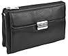 Genuine Leather Mens Large Stylish Wrist Bag Money Travel Organiser Clutch Bag A302 Black #4