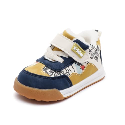 Baby Shoes forToddler Boys Girls Warm Sneakers 1-3Years with Fleece Lining Non-Slip Warmest Winter First Walkers Outdoor Boots2