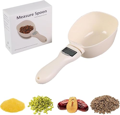 2025 New Digital Measuring Spoon, Digital Food Measuring Scoop Scale - Electronic Kitchen Measuring Spoon Scale for Cooking Baking - Smart Adjustable Measure Cup for Home Cooks Bakers Chefs Pet Owners