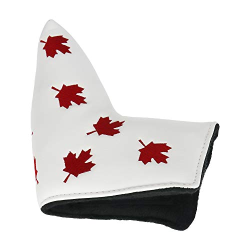 HISTAR Golf Putter Head Cover Headcover Red Maple Leaf Design Fit All Brands