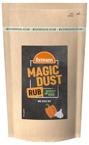 Ostmann - Magic Dust Rub | 250 g im wiederverschließbaren Zip-Beutel | Trockenmariande zum Würzen von Grillfleisch und -gemüse | Natürliche Zutaten