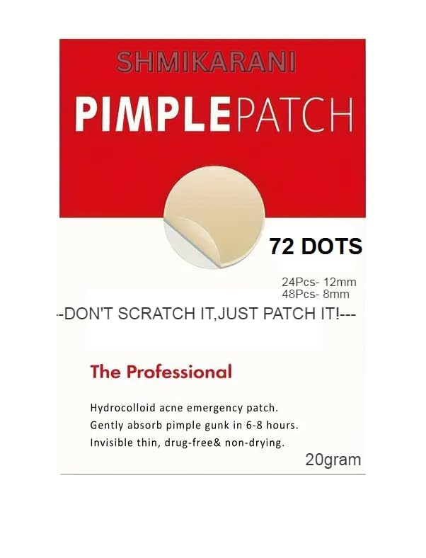 HARRY EMPIRE Acne Pimple Patch for Face | Hydrocolloid Acne Patches for Active Pimples | Waterproof Spot Patches for Overnight Oil Absorption | Suitable for All Skin Types | 72 Dots-image-40