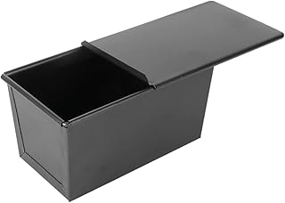 Hemoton 1 Zestaw Pullman Bochenek Patelni Z Pokrywką Nonstick Falisty Chleb Tostowy Pudełko Domowej Roboty Chleb Do Pieczenia Z Pokrywą Do DIY Kuchenny Piekarnik Do Piekarnika Czarny