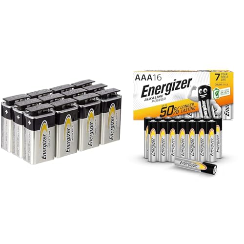 Piles AAA et 9V Energizer Industrial pour sécuriser la maison et alimenter les jouets
