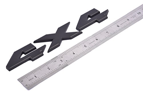 Aimoll Ram 4X4 Emblems Nameplate 3D Decals Stickers Replacement For Ram 1500 2500 3500 (Matte Black) #TOP1