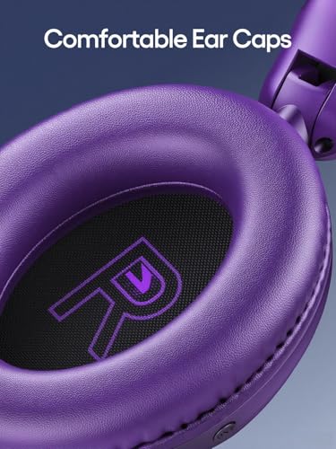 TAGRY Hybrid Active Noise Cancelling Headphones 100H Playtime Wireless Bluetooth Over Ear Headphone with Fast Charging Hi-Res Audio Comfort Earcups Headsets for Home Travel Office Phone PC - Image 8