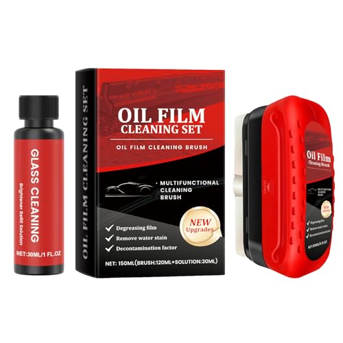 Brosse à Film Gras | Brosse pour Nettoyer les Vitres avec Liquide,Eliminateur de Voile pour Vitres de Voiture | Pour Restaurer la Clarté Traces de Peinture Poussière Fientes