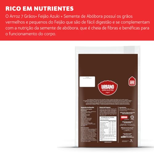 Arroz Urbano 7 Grãos + Feijão Azuki + Semente de Abóbora