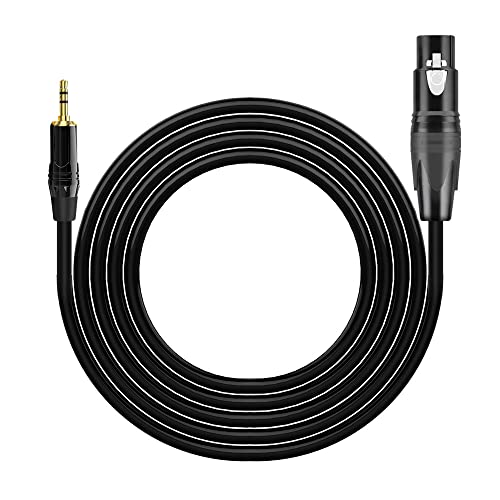Xlr To 3.5Mm Cable, Female Xlr To 1/8 Inch Mini Stereo Jack Aux Microphone Cable Mic Cord - 6.6Ft #TOP5