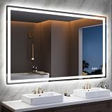 STARLEAD Espejo-Baño-con-Luz 120x70cm, Horizontal/Vertical
