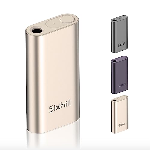 加熱式タバコ 本体 互換機 VAPTIO SIXHILL AURR 赤外線加熱式バイブレーション機能付き 連続使用回数 約18回 充電式 清掃簡単 高温モード搭載(シャンパン)
