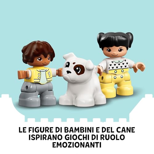 DUPLO Treno dei Numeri - Impariamo a Contare - Giochi di Natale Didattici - con Mattoncini Numerati e Colorati e 2 Personaggi Giocattolo - Idea Regalo per Bambini e Bambine da 1+ Anni - 10954 - Lego - Immagine 6