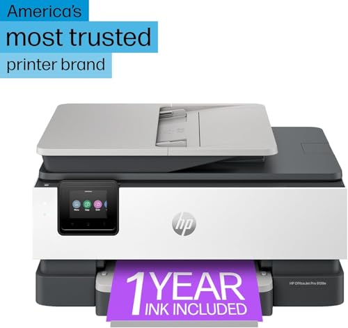hp officejet pro 8139e wireless all-in-one color inkjet printer print scan copy fax adf duplex printing best-for-home office 1 year of instant ink included renewed premium