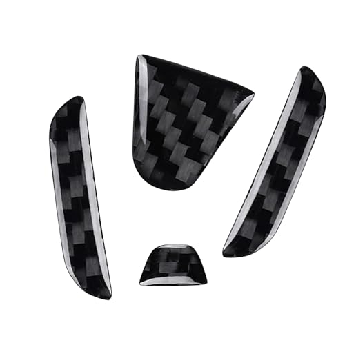 Image of Bilisin Compatible with Rear Tailgate Insert Emblem Logo Carbon Fiber Emblem Badge Decal Cover Trim with Strong Adhesive for Honda CRV 2012-2017 Black