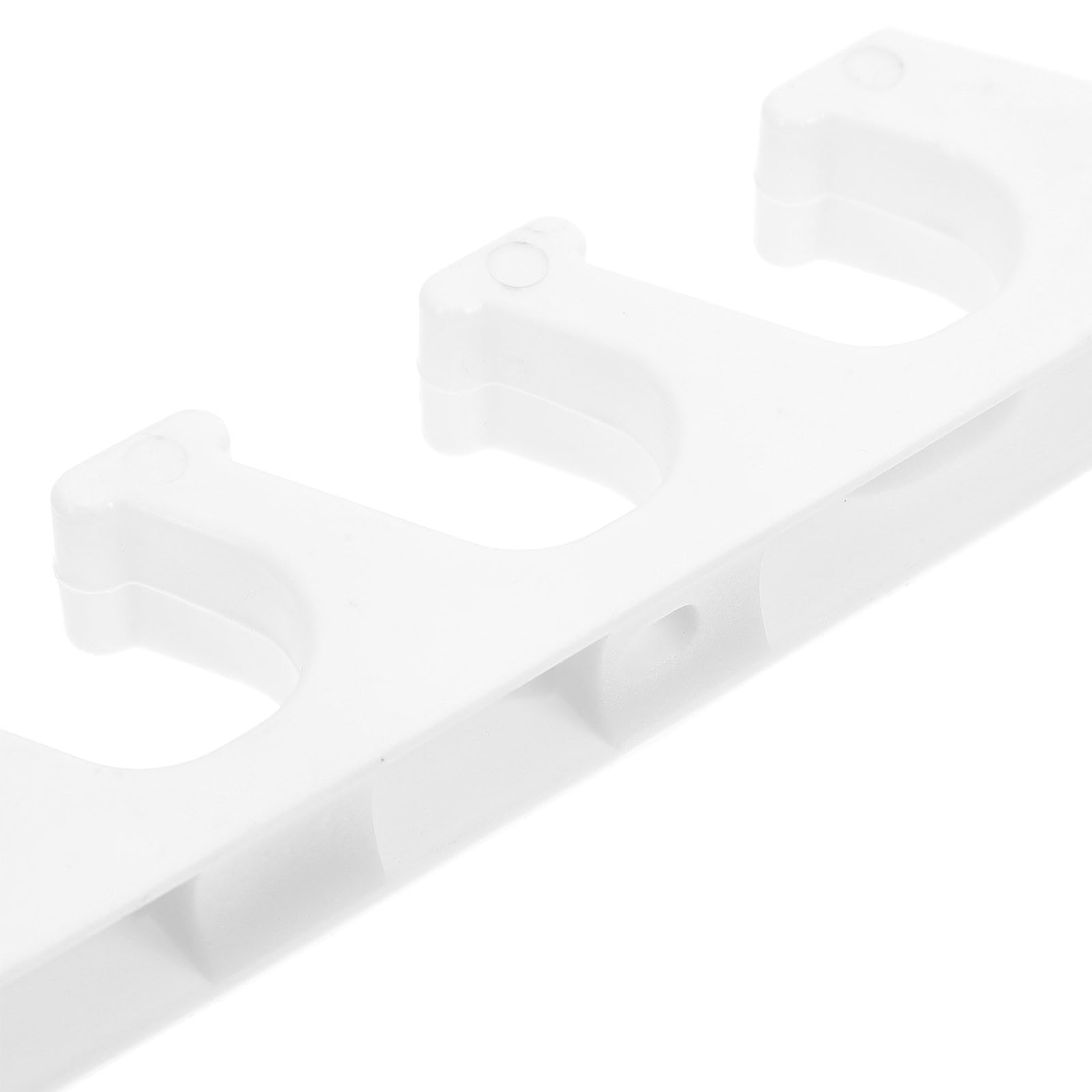 Ajustador Blanco para Silla Lounge de Exterior Diseño Resistente y Plástico Duradero, Soporte de Cinco Posiciones para Actividades al Aire Libre y Picnics, Pack de 4 Piezas