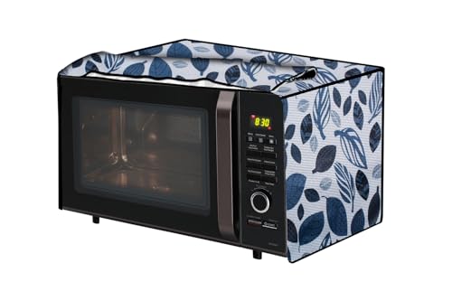 Image of The Furnishing Tree microwave oven cover compatible for IFB 23 Liters Convection 23BC4, Waterproof, Dustproof, Wipeable, Cover Size In CM: (50.8x43.2x35.6), Ditzy Pattern Grey