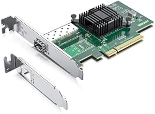 10Gtek® 10GbE PCIE Network Card for Intel X520-DA1, 82599EN Chip, Single SFP+ Ports, 10Gbit PCI Express x8 LAN Adapter, 10Gb NIC for Windows Server/Linux/VMware