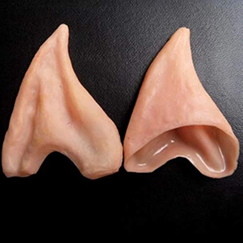 Elf Ears - 1 Pair Latex Fairy Elf Ears Cosplay Halloween Party Soft Pointed Prosthetic Tips Ear Christmas Gift - Fangs Cuffs Aradani Earbuds Women Grey Soft Small Costume Latex Silicone Kid Elf Ears - 1 Pair Latex Fairy Elf Ears Cosplay Halloween Party Soft Pointed Prosthetic Tips Ear Christmas Gift - Fangs Cuffs Aradani Earbuds Women Grey Soft Small Costume Latex Silicone Kid
