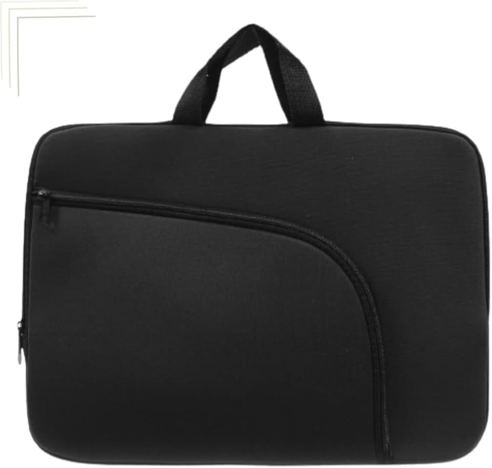 Capa Case Pasta Para Notebook 15,6 Polegadas Preta Com Bolso EXTERNO