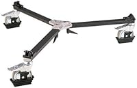 Vista 1 de Manfrotto 114MV Cine/Video Deluxe Dolly para trípodes con patas puntiagudas (#3198)