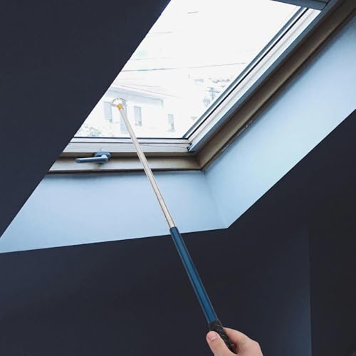 Kit de sistema abatible con gancho telescópico ajustable para escaleras de ático 7