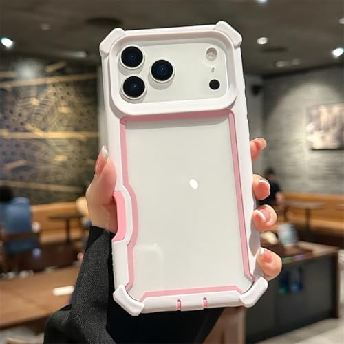 Coque iPhone 16 antichoc rose robuste contre les fissures et chutes