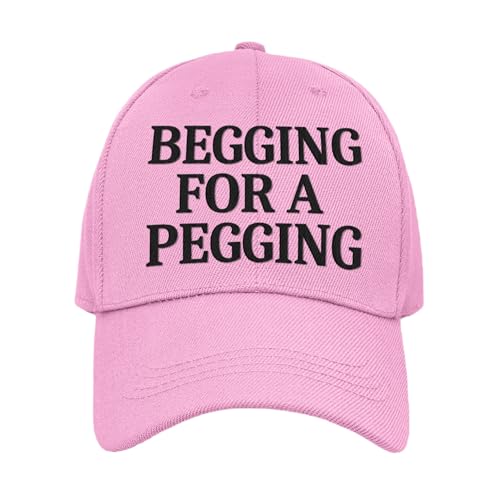Begging for A Pegging Funny Novelty Cap (UK Alpha One Size Pink)