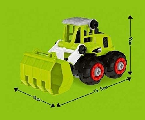 Image of Enterprise Unbreakable Pull Back Vehicles| Push and Go Crawling Toy for Kids & Children (Farm Vehicles-Green(C))