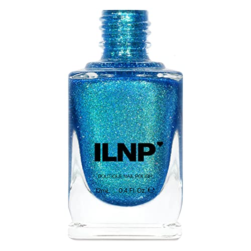 Image of ILNP High Tide - Bright Blue Green Holographic Nail Polish