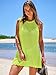 ANRABESS Womens Swimsuit Cover Up Sleeveless Knit 2026 Summer Outfits Swimwear Bathing Suit Coverup Crochet Beach Dress Pea Green Large