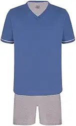 Pijama Masculino Curto Lupo (28000-001) 100% Algodão