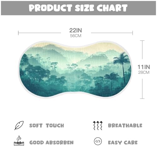 Baby Burp Cloths, Soft Absorbent Burping Cloths for Babies, Cotton Milk Spit Up Rags, Large Size for Newborns, Baby Boys and Girls (Jungle Silhouette)4