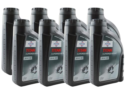 Fuchs 8 Liter TITAN SUPERGEAR MC SAE 80W-90 Gear Oil (8 x 1L)