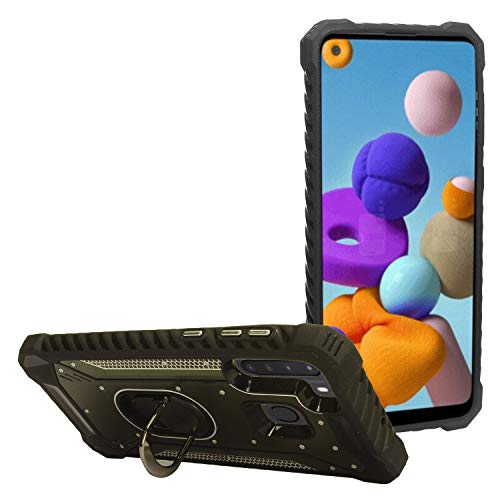 Coque Samsung Galaxy A21 d'exception en aluminium brossé ZY0 vert - 4