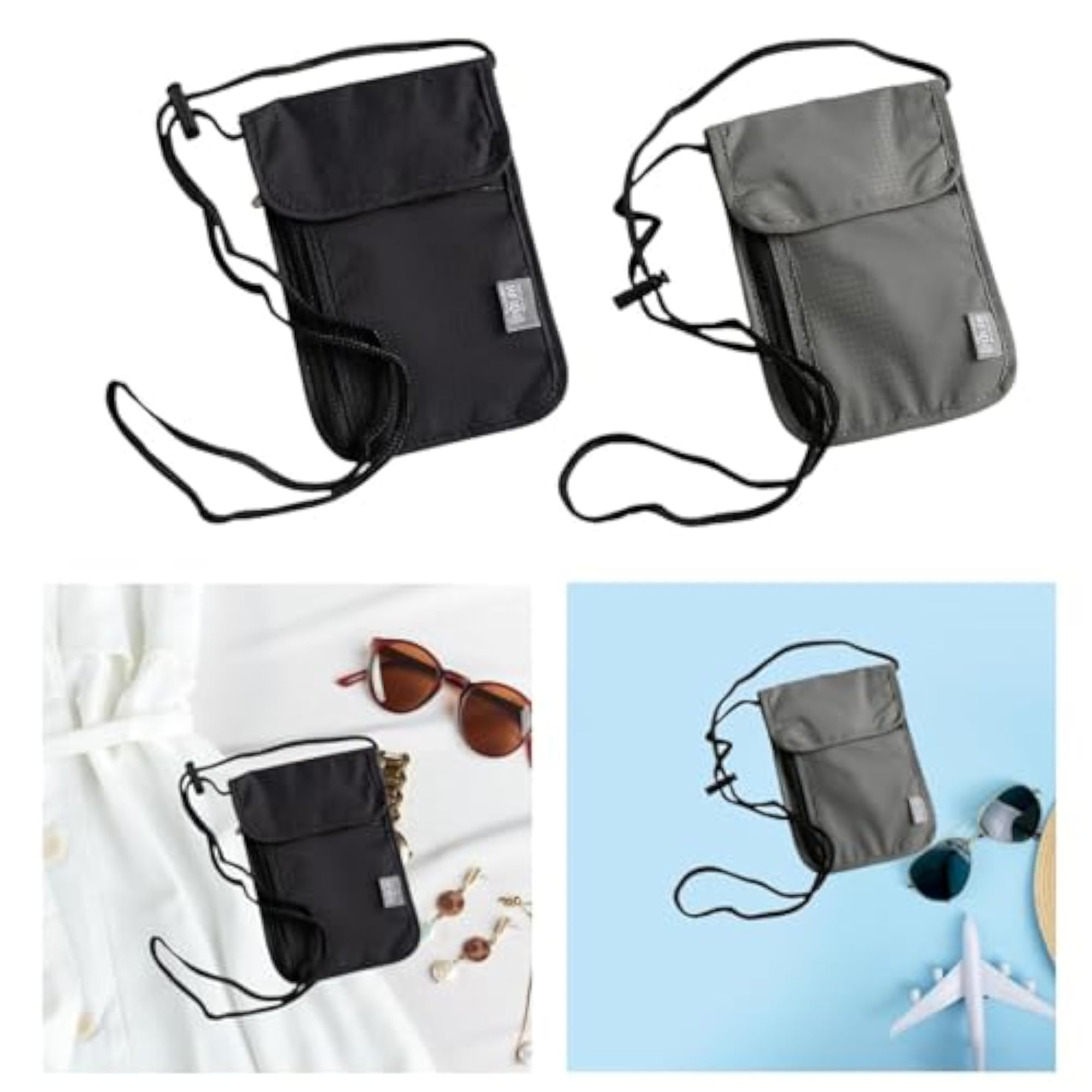 Lightweight Zipper Closure Travel Pouch for Men