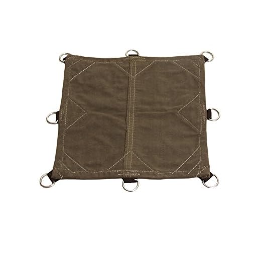 Tarp Nation RG12005007OD3CS Heavy Duty Canvas Tarp with D-Rings, Water, Mold, and Mildew Resistant, 18 oz.