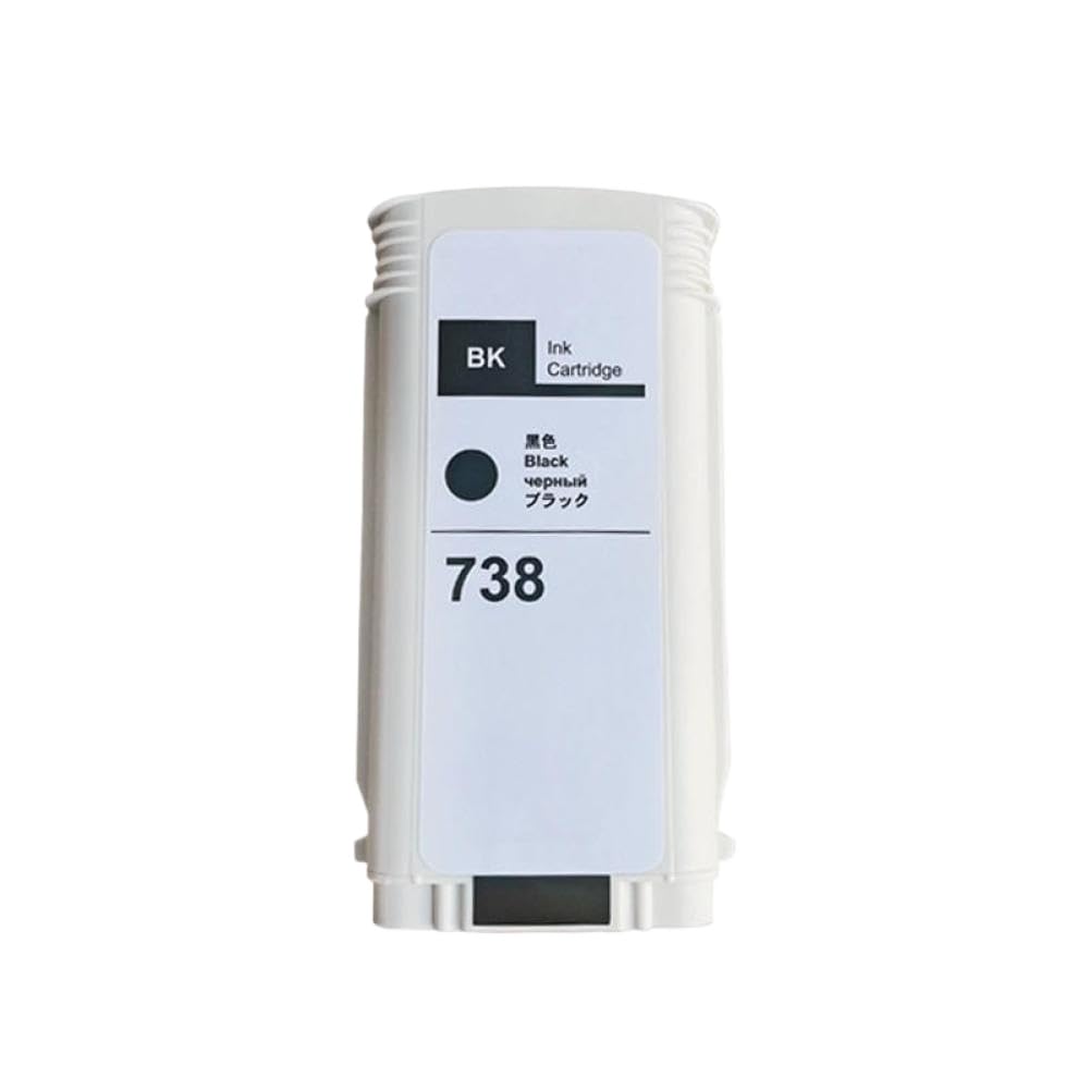 Serbatoio della cartuccia d'inchiostro compatibile con stampante Designjet T850 T950 738 738 498N8A 676M6A 676M7A 676M8A 130ML inchiostro pigmentato(Yellow)