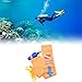 Inflatable Safety Sausage Tube, Scuba Surface Marker Buoy Diving Underwater Signal Flag Tube Snorkeling Storage Bag Dive Reel High Visibility PVC Diver Emergency Sports Float Pouch Gear Accessories