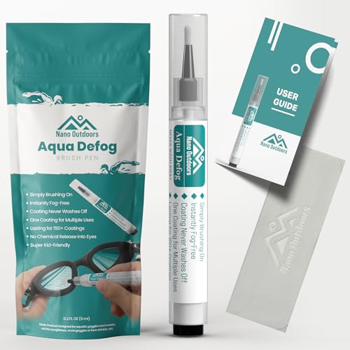 Nano Outdoors Antifog Spray, Semi-Permanent, Wash-Resistant, Aquatic Antifog...
