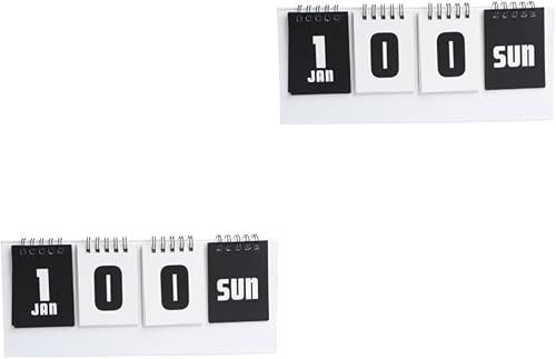 TEHAUX Calendario de cuenta regresiva perpetua, calendario de cuenta regresiva de 100 días, calendario perpetuo de escritorio, calendario de bloque