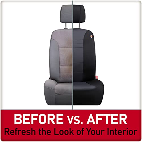 Dickies 2-Piece Aquablock Seat Covers, Water-Resistant Seat Covers for Cars, Trucks, SUVs — Black/Gray - image 3