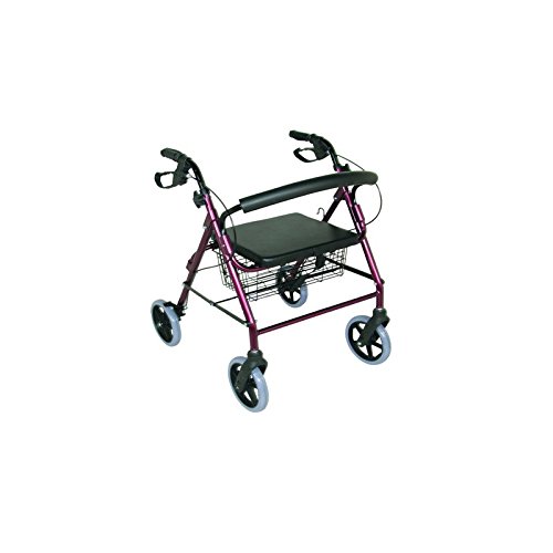 Kera: andador plegable con 4 ruedas, asiento amplio