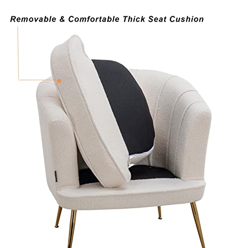Sillón Plegable Teddy Peluche Blanco miniatura 6