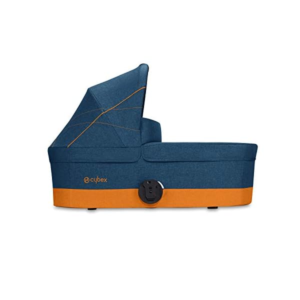 CYBEX Gold Kinderwagenaufsatz Cot S, Ab Geburt bis 6 Monate (9kg), Denim Kollektion, Lavastone Black – Bild 3
