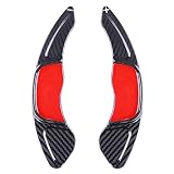 Paletas de cambio de fibra de carbono para Golf 7 2013 2014 2015 2016 2017 2018 2019 2020, 2 piezas de fibra de carbono para volante de coche, pala de...